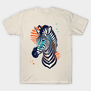 Zebra Retro Aesthetics T-Shirt